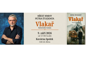 Křest knihy Vlakař od autora Petra Študenta